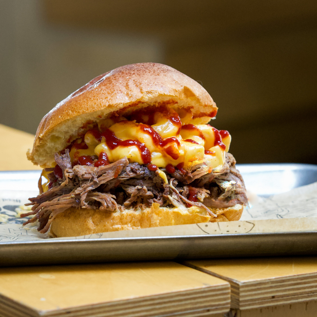 Smoke and Soul BBQ pulled scottish beef brisket - recipe inspiration mac and cheese cherry bourbon sauce shop