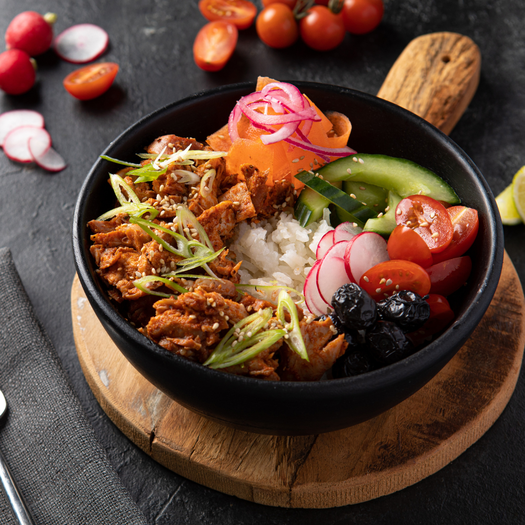 Smoke and Soul BBQ pulled chicken - buddha bowl